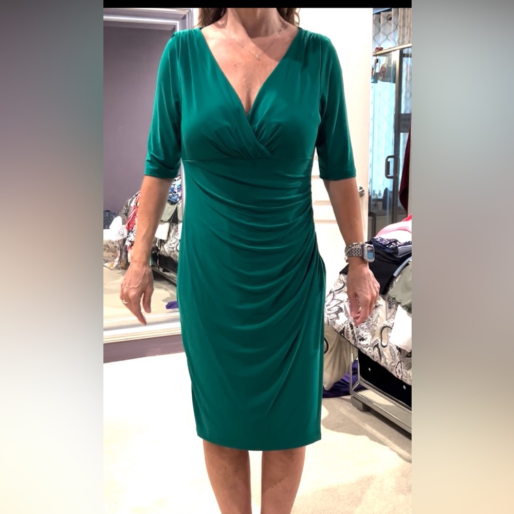 Ralph Lauren beautiful green dress size 12